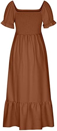 Vestido de vestido longo do verão de 2023 Mulheres Longo de capa curta de manga curta
