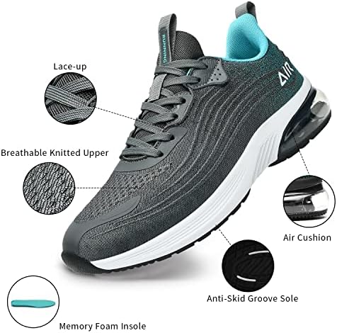 IIV Mens Air Running Shoes Casual Tennis Walking Athletic Gym Fashion Slip leve em tênis