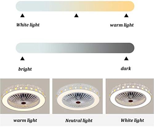 Ventiladores de teto cutyz com lâmpadas, led ritmos de escurecimento ventiladores de teto de controle remoto lâmpada