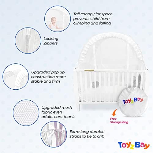 Rede de berço Toyzbay para manter a barraca de recriado para impedir que o bebê suba- POPE