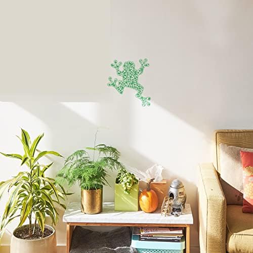 Fingeinspire sapo estêncils 11,8x11,8 polegadas Mandala sapo Modelo de estêncil de estêncil plástico Padrão de sapo estêncils reutilizáveis ​​estêncil de decoração de casa diy estêncil para pintar na parede de piso de madeira