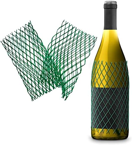 Mangas de proteção de malha para garrafas de vinho ou licor - 7 ”de longa duração - mantém garrafas seguras enquanto viaja por produtos MT
