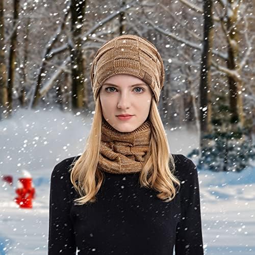 Três chapéus lã quente feminina chapéus coif e chapéu capuz de inverno de inverno à prova de vento para as flechas