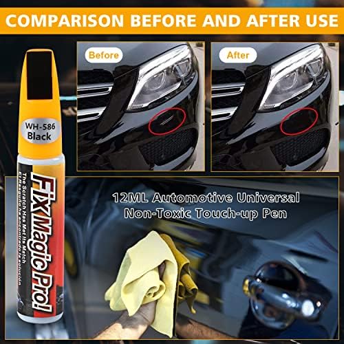 Carro OUZORP Touch Up Paint Black Paint Pen Pen Car Scratch Repair Two-in-One Touch Up Paint