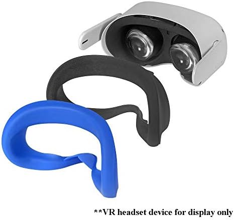 Silicon Face Cover & Lens Protetive Set para Oculus Quest 2 VR fone de ouvido