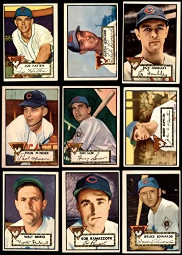 1952 Topps Chicago Cubs Team Set Chicago Cubs VG/Ex+ Cubs