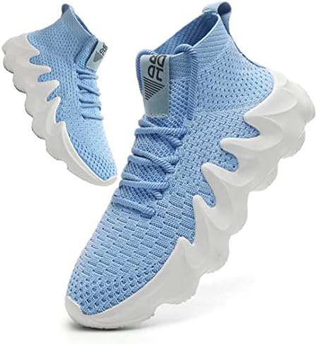 Sapatos atléticos de caminhada masculinos de srongke slip slip slip em tênis de meias de moda