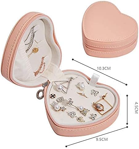 AtaayJewellery Box, caixa de jóias em forma de coração feminina, caixa de armazenamento de jóias, caixa de joias pequenas, para