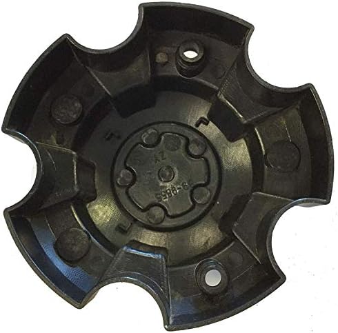 Ultra 5 Lug Matte Black Wheel Centro Cap P/N 89-9855 com parafusos