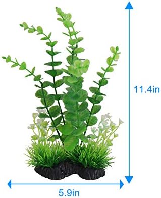 Plantas de aquário Yojoe Plantas de aquário Plantas de plástico Plantas de peixe decoração de tanques de aquário Conjunto de