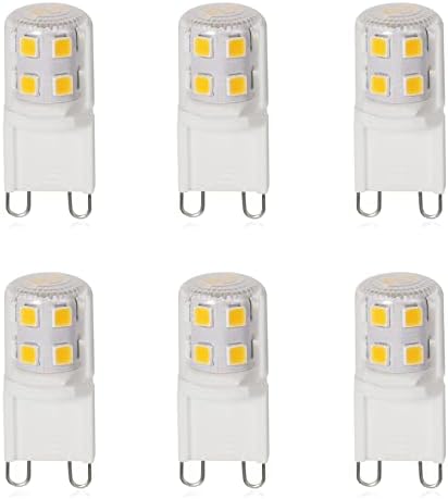 Lâmpadas de lâmpada LED 2W de YDJOO G9 Bulbos LED de 20w Branco de bin-pino de bin-pino de 3000k 3000k 360 °