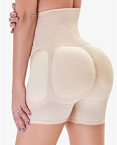 Youngc Womens Lingerie Fake Back Body Shaper Big Butt Pad Pad sem costura Controle de cintura breve Shapers calcinha de calcinha