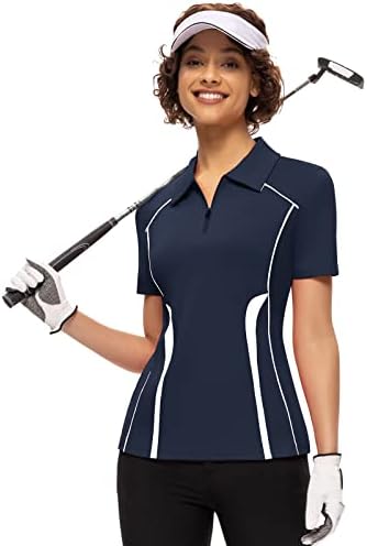Jack Smith Smith Golfe Polo Camisas de Manga Curta Manga Lúmbana Aventuração de Tênis de Zíper Tops Slim Fit Sportwear