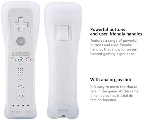 Mumisuto Game Controller, controlador de jogo para WiiU/Wii, Somatossensory Game Handle Controller Gamepad Analog Rocker Joystick Built in Acelerator