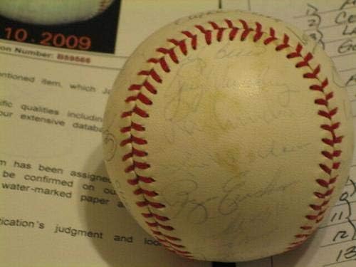 1982 Equipe Yankees assinou autografado MacPhail Oal Baseball JSA Loa Hof+ - Bolalls autografados