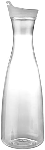 Dispensador de bebidas com tampa superior de tampa clara jarra de plástico para chá gelado, suco, limonada, leite, bebida fria e barra