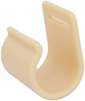 X-Dree 3cm DIA DIA Plástico em forma de U Acessórios de berço de gancho em forma de U 12pcs (3 cm de diámetro en forma