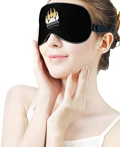 Máscara de olho de urso LGBT com alça ajustável para homens e mulheres noite de viagem para dormir uma soneca