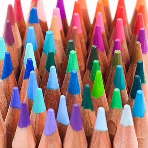 Lápis de cor MUSUSCO, 48 cores conjuntos, núcleo macio, fios à base de óleo, lápis de desenho para colorir arte para colorir,