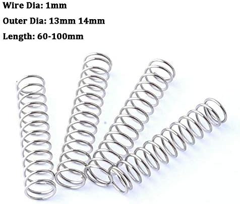 Hardware pressão da mola compressão mola mola de zinco branco arame de zinco diâmetro de 1 mm Acessórios de hardware de mola de