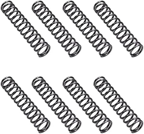 Mola de mola compactada e mola de mola pequena mola de extensão enrolada para fio de caneta de bola dia 1.2mm od 10mm comprimento 50mm 10pcs