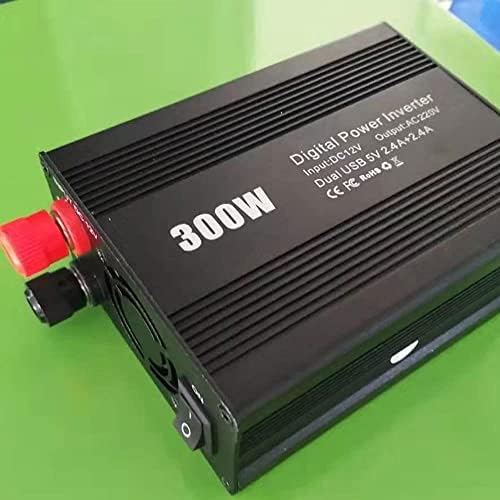 Adaptador de inversor de carro 300W Inverter Power DC 12V para inversor de carro AC110V com 5V/2.4A portas USB duplas 2 pontos de venda