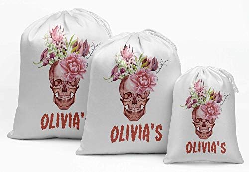 Darling Souvenir White Skull Halloween Festas personalizadas bolsas de presente favorecer