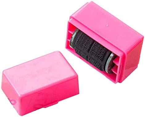 Qualidade premium 1pcs guarda seu rolo de identificação selo de selo de selo de auto -rolante de codificação bagunçada escritório de segurança rosa design atraente