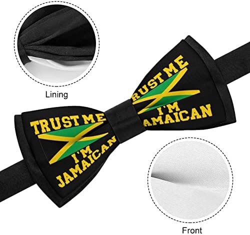 Forsjhsa confie em mim, eu sou jamaicana masculina gravata pré-amarrada gravata
