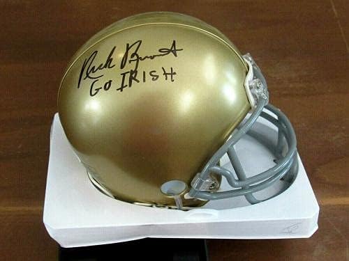 Nick Buoniconti Notre Dame Go Irish Hof SBC assinado Mini Riddell Helmet JSA - Mini capacetes autografados da faculdade