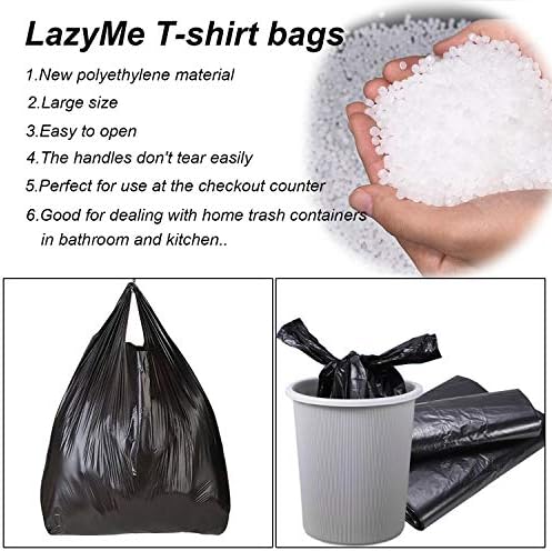 Sacos de supermercado plástico lazyme com alças sacos de mercadorias de tamanho pequeno sacos de compras em sacos de cocô