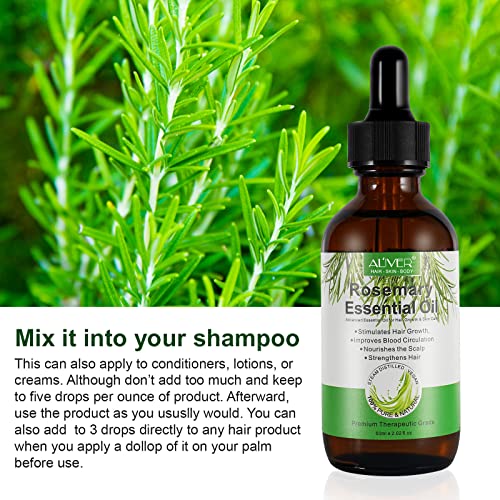 Óleos essenciais de alecrim, óleo de alecrim para crescimento de cabelo, natural orgânico, reduz a perda de cabelo, o couro