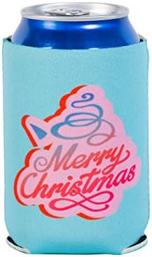 Fun Lavie 12 pacote de pacote de natal latas de refrigeradores mangas neoprene lata cerveja bebida coolies para resfriamentos de decorações de festas de férias de Natal