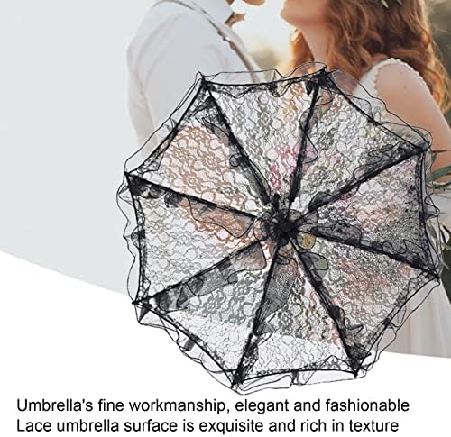 FQQWEE Casamento renda parasol guarda -chuva vintage noiva no noivo