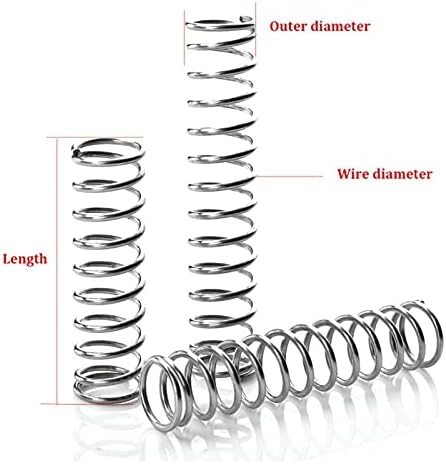 Reparos domésticos e molas de bricolage diy diâmetro de arame 0,8mm aço inoxidável compressão Diâmetro externo da mola de