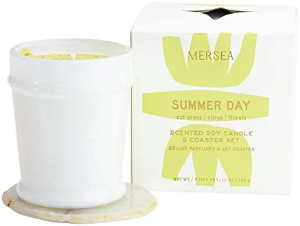 Mersea Luxury perfumes vela e montanha -russa - dia de verão, caixa, queimadura de 60 horas
