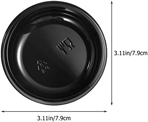Hemoton Prep Bowls Molho Recipientes 200pcs Molho pratos de molho tigelas de tigelas de temperamento de tigelas de sushi