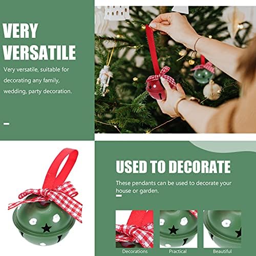 VICASKY 9pcs requintado de pingentes de pingentes de Natal de Natal decors de decorações de natal decors