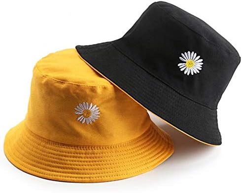 Chapéu de sol para mulheres chapéu de balde algodão reversível Viagem de verão Baice de pesca de praia