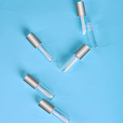 MyDio 50 pack 1,2ml Mini Mini Lip Gloss Tube Compuradores Lipos vazios com tampa de prata para batom