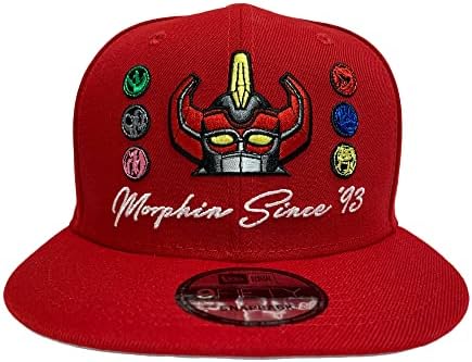 New Era 9Fifty Power Rangers Morphin Desde 93 Snapback Hat Cap Red