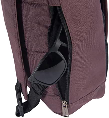 Bolsa de Carhartt, mochila crossbody sling com fivela de liberação lateral e manga do tablet, vinho, tamanho único