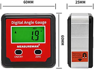 Medição de nível digital Caixa de caixa digital PRIMATOR Inclinômetro de medidor de bitola com estrutura magnética da estrutura de alumínio
