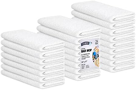 Pacote de toalhas de barra clinzee de 24 a 14 x 17 polegadas algodão toalhas de cozinha
