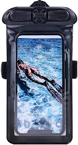 VAXSON Telefone Case Black, compatível com Alcatel A30 PLUS Bolsa à prova d'água Bolsa seca [não filme de protetor de tela]