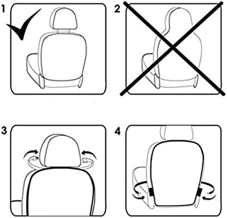 Protetor de assento do assento de carro Favomoto 2pcs para pads Protetor de protetor de carro Protetor de protetor de tapete transparente anti-kick crianças cobrem de volta para protetores de assento anti-sujo