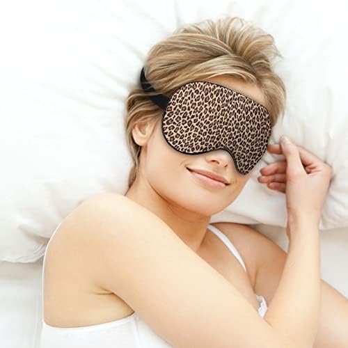Leopard manchado de máscara de olho impressa no sono