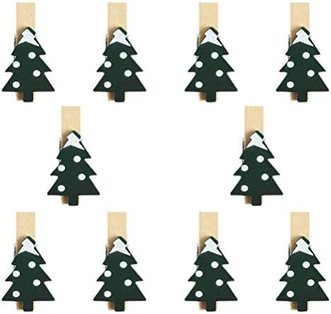 Soimiss 30pcs Photo Creative Pegs Christmas Wood Clipes Claips Claips Photo para DIY