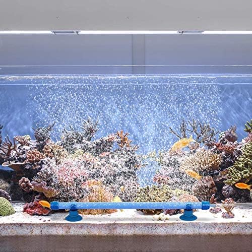 Quickun Aquarium Air Stone Bubble Tubo Oxigênio Difusor Decoração de Decoração de Decoração para Tanque de Peixes Comprimento de 7 polegadas, 2pcs
