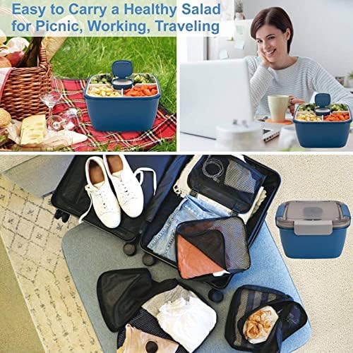 Salada de lancheira portátil Salada Boxes Bento Boxes Salada Tiglas Lunhana Contêiner de almoço para comida